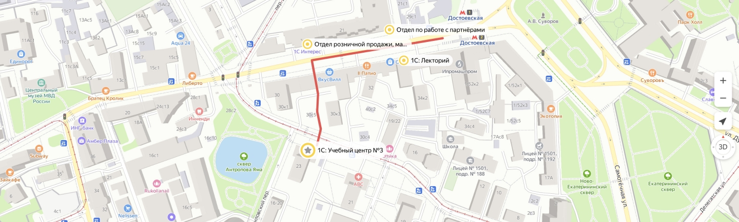 Карта Учебного центра №3